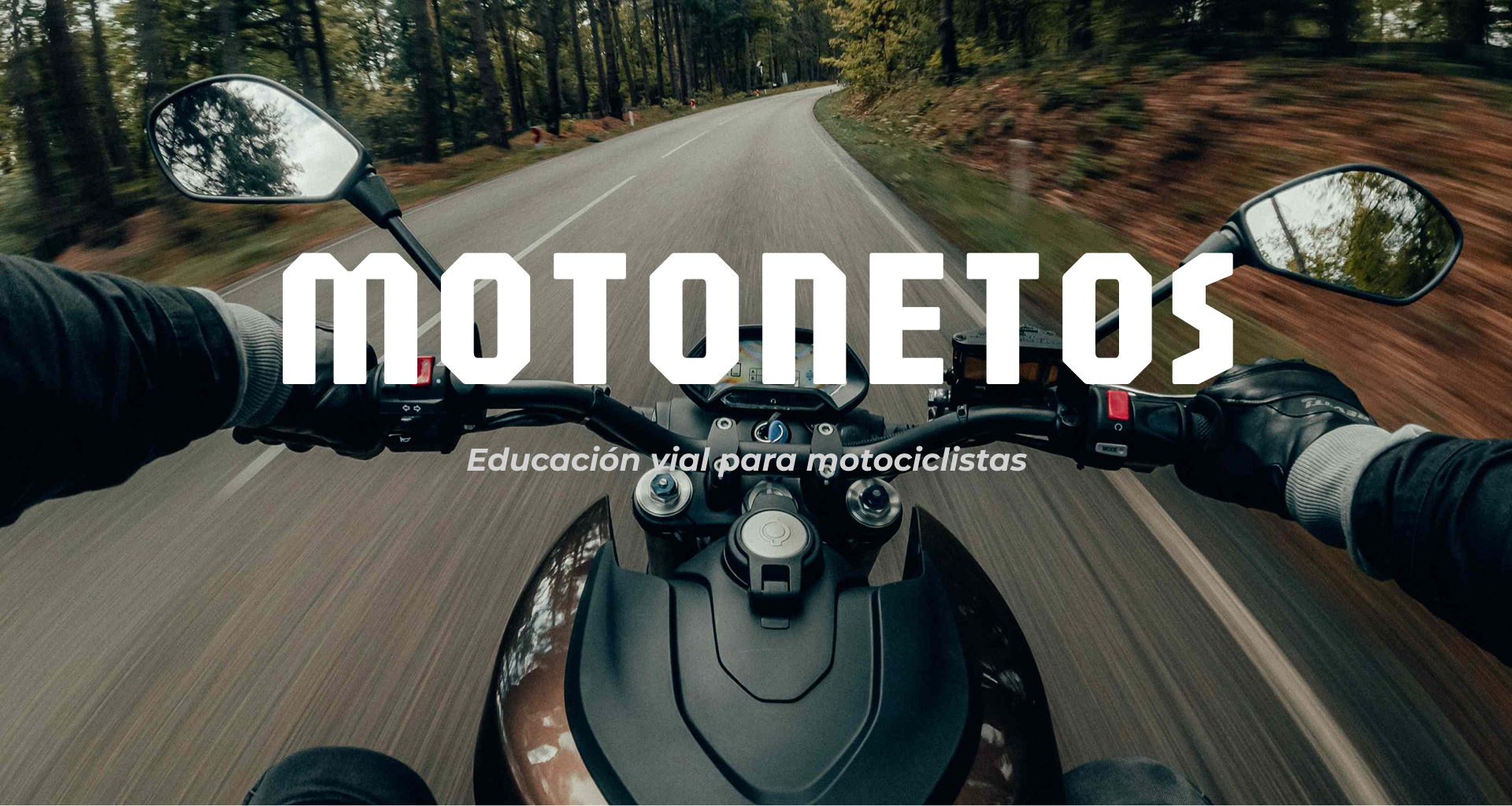 First-person VR perspective on motorcycle - Motonetos decision simulator